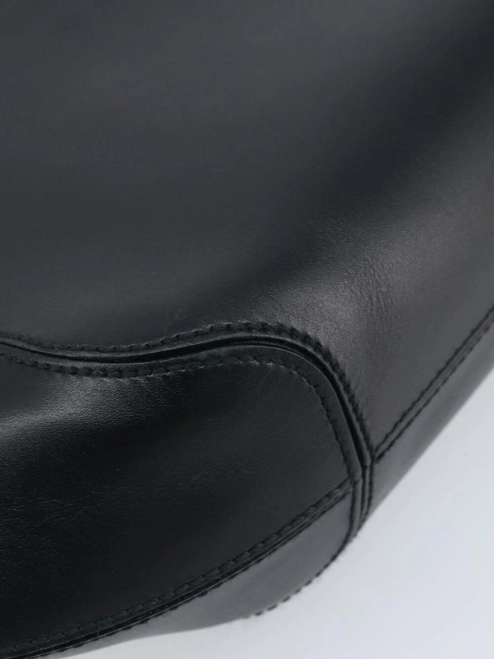 Salvatore Ferragamo Shoulder Bag Leather Black Auth ka2654A - Picture 12 of 16